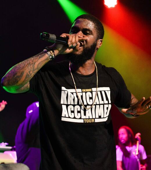 ビッグ・K.R.I.T.(2015年12月、ジョージア州メイコンでのKritically Acclaimed Tourにて)